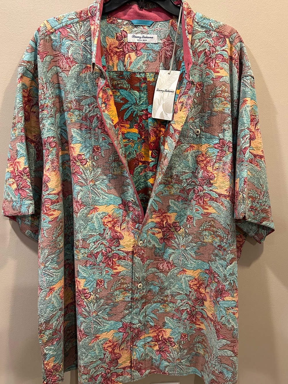 Tommy Bahama Nova Wave Retro Vibes Cotton-Blend Shirt - Picture 2 of 8